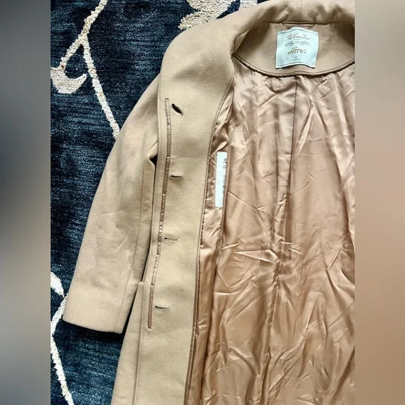 ARITZIA Wilfred The Cocoon Coat Wool Cashmere Size Small Camel Color - Picture 14 of 14